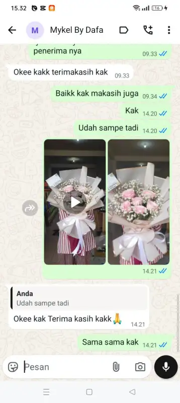 Testimonial Papan buket bunga NIAS BARAT